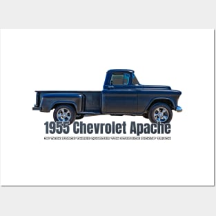 1955 Chevrolet Apache 36 Task Force Three Quarter Ton Stepside Pickup Truck Posters and Art